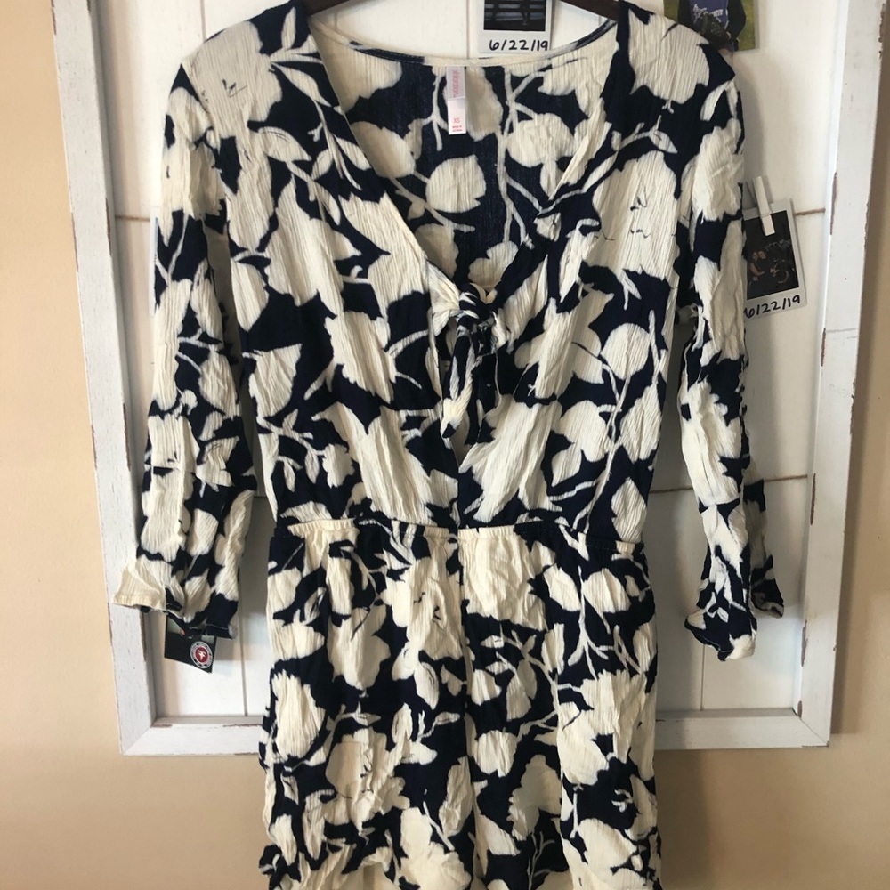 Tie top romper!